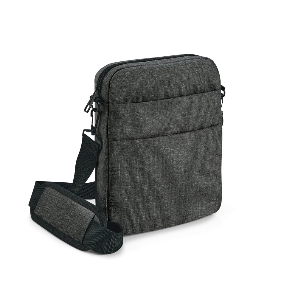 Sac à bandoulière publicitaire - 600D - GRAPHS Gris foncé